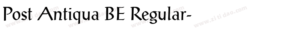 Post Antiqua BE Regular字体转换